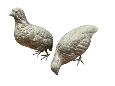 Lot 202 - Silvered grouse pair and similar pheasants