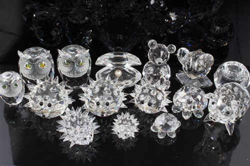 Lot 2093 - Group of Swarovski crystal ornaments -...