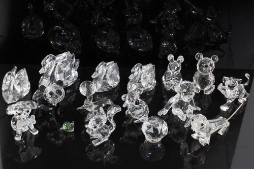 Lot 2094 - Group of Swarovski crystal animal ornaments -...