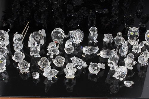 Lot 2095 - Collection of Swarovski crystal miniature...