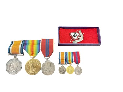 Lot 729 - First World War and later medal trio comprising War and Victory medals named to 134362 SPR. C. R. Plumtree. R.E. together with an Elizabeth II 1953 Coronation medal (mounted on bar), together wi...