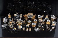 Lot 2096 - Collection of Swarovski crystal and gilt metal...