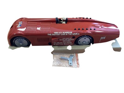 Lot 2022 - Schyliing Collector Series large scale clockwork Sunbeam 1000 Land Speed Record Tinplate Car, in original box (1)