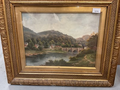 Lot 1219 - Two Victorian oil paintings in gilt frames