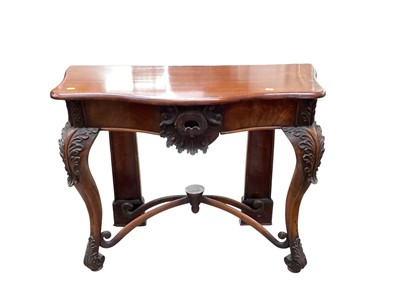 Lot 1366 - Victorian mahogany hall table/console table