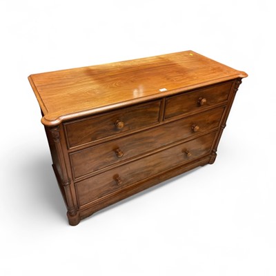 Lot 1421 - 19th century mahogany chest of drawers