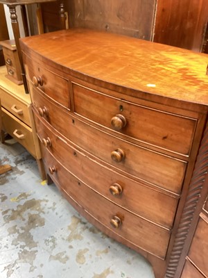 Lot 1378 - 19th century mahogany chest of drawers