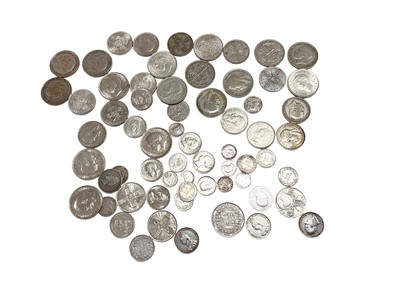 Lot 484 - G.B. - Mixed silver coinage to include pre 1920 (N.B. Est. total Wt. 189gms) & pre 1947 (N.B. Est. face value £3.10p) some better than average coins noted (Qty)