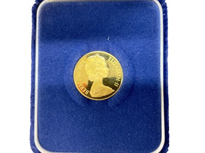 Lot 493 - Bermuda - Gold 100 Dollars weight 7.030gms (N.B. .900 gold, AGW .2034oz - cased with Certificate of Authenticity) (1 coin)