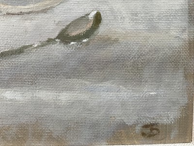 Lot 1113 - Jack Stephenson (1945-2025) oil on canvas - Sugar Bowl, monogrammed, signed and titled verso, 25.5cm x 20.5cm, in painted frame