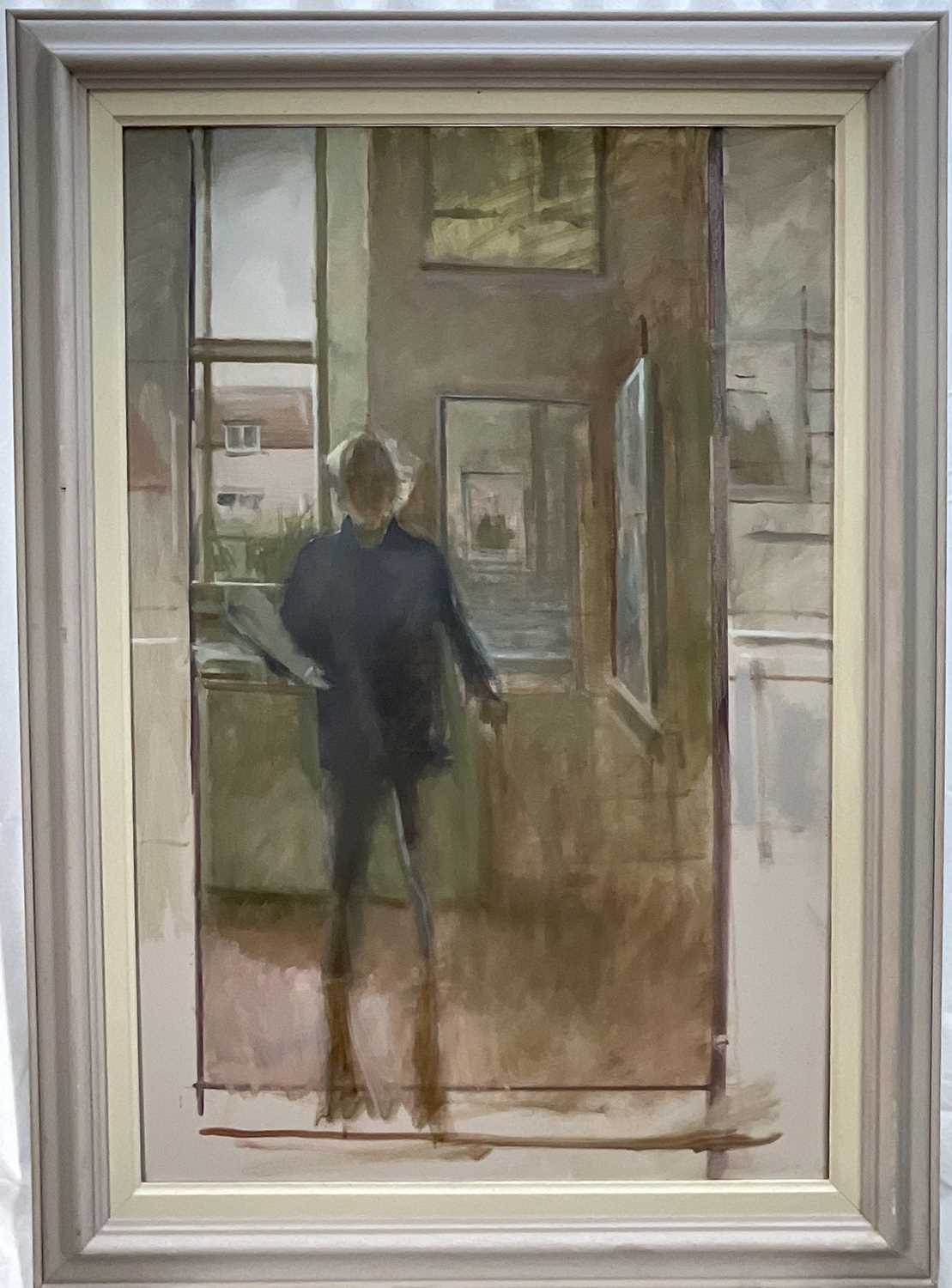 Lot 1107 - Jack Stephenson (1945-2025) oil on canvas - The Artists Studio, 91cm x 61cm, in painted frame