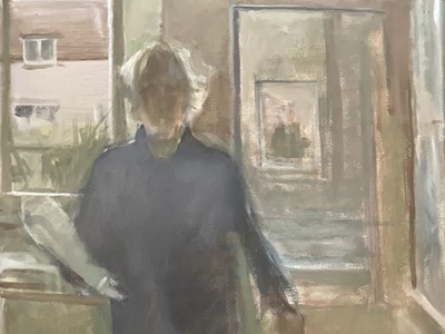 Lot 1107 - Jack Stephenson (1945-2025) oil on canvas - The Artists Studio, 91cm x 61cm, in painted frame