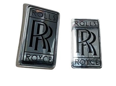 Lot 37 - Rolls-Royce enamelled grill badge and boot badge (2)