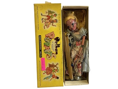 Lot 2029 - Vintage Pelham Puppets Buttons, Prince Charming, Cinderella, all boxed & Queen (loose) (4)