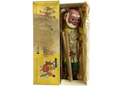 Lot 2030 - Vintage Pelham Puppets Geppetto & Dog, boxed (2)