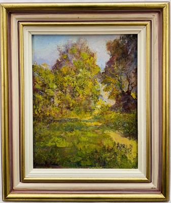 Lot 109 - Norman Coker (contemporary) oil on board - The brindle path, 35 x 27cm, signed, framed