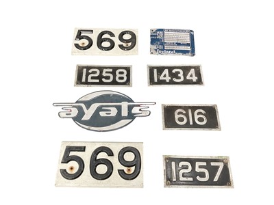 Lot 2450 - Group of bus plates