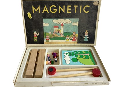 Lot 2039 - Magnetic theatre (figures missing) & Colourcraft oil painting by numbers, both boxed (2)