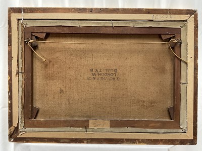 Lot 217 - Charles F. Rump 1853 - 1924 Wherries on the Norfolk Broads, oil on canvas, signed and dated 1902, in gilt frame. 39 x 59cm