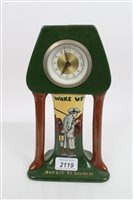 Lot 2119 - Frederick Rhead pottery Clocksck - Wake up and...