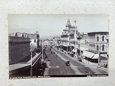 Lot 1497 - Late 19th century photograph album, including images of America amongst other locations