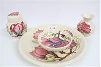 Lot 2122 - Moorcroft Pottery vase, bowl, plate and ginger...