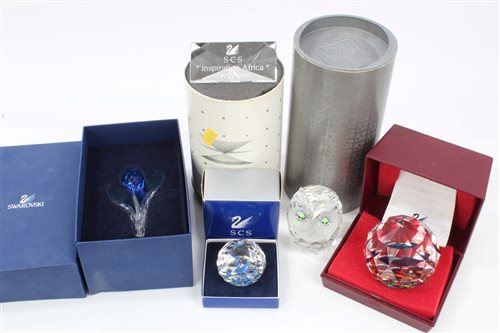 Lot 2125 - Selection of Swarovski crystal items -...