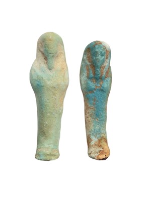 Lot 2525 - Two Egyptian shabtis 300bc
