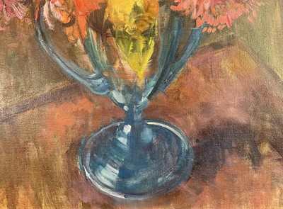 Lot 940 - *Amy Millar Watt (1900-1956) oil on canvas, Still Life Summer Flowers, 76cm x 64cm, in gilt frame