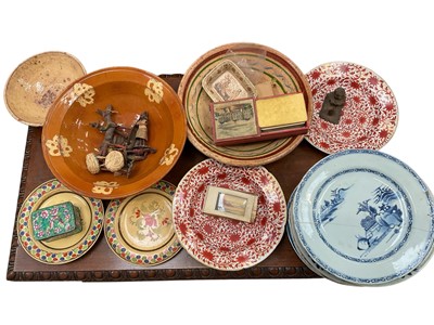 Lot 191 - Slip ware, Chinese ceramics and sundries