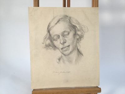 Lot 943 - *Mary Millar Watt - group of work on paper from St Ives School of art, subjects including fellow students Wilhemina Barns-Graham, Leonard Fuller, Majorie Mostyn and others