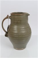 Lot 2133 - Bernard Leach pottery jug, circa 1940s - as...