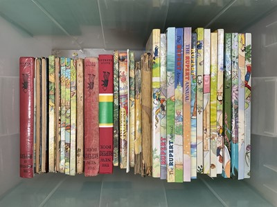 Lot 1628 - Collection of Rupert Bear annuals from the 1940s onwards.
