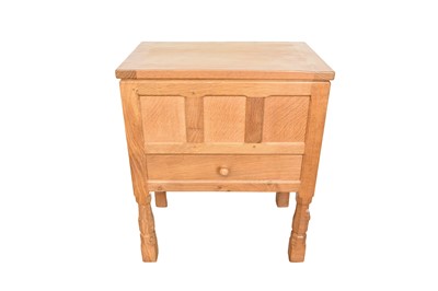 Lot 1203 - Robert Mouseman Thompson oak sewing table
