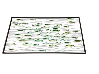 Lot 2575 - Metallic fish sculpture