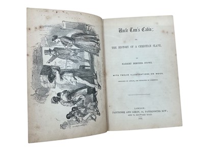 Lot 1729 - Harriet Beecher Stowe - Uncle Tom’s Cabin, 1852 U.K. edition