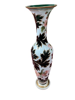 Lot 183 - 19th century Bohemian glass vase