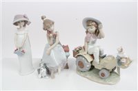 Lot 2161 - Three Lladro porcelain figures, entitled -...