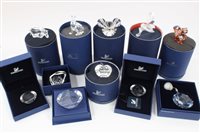 Lot 2142 - Group of Swarovski crystal boxed items -...