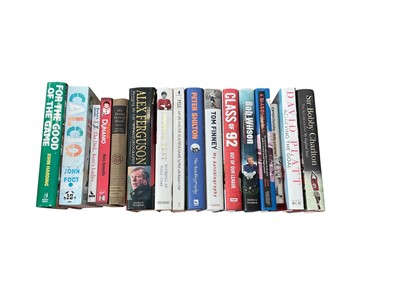 Lot 1464 - Large collection of football books including autobiographies including Manchester United