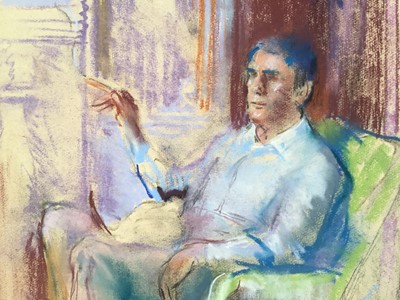 Lot 941 - *Mary Millar Watt (1924-2023) oil on canvas - portrait of a lady, St Ives School of Art, unstretchered 100cm x 61cm and three further portraits