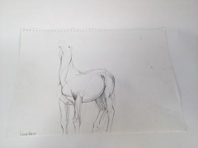Lot 947 - *Louise Millar Watt (b.1963) group of sketches on paper, horses and figures