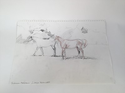 Lot 947 - *Louise Millar Watt (b.1963) group of sketches on paper, horses and figures
