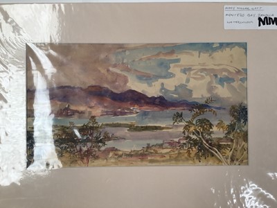 Lot 934 - *Mary Millar Watt (1924-2023) group of unframed works on paper including watercolour portraits, Lavenham church, Jamaican views and others, 21 in total