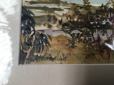 Lot 934 - *Mary Millar Watt (1924-2023) group of unframed works on paper including watercolour portraits, Lavenham church, Jamaican views and others, 21 in total