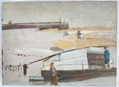 Lot 938 - *Amy Millar Watt (1900-1956) three oils on panel, St Ives harbour
