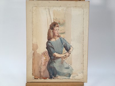 Lot 937 - *Amy Millar Watt (1900-1956) collection of works on paper, mostly portraits, also landscapes, unframed (28)