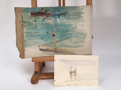 Lot 937 - *Amy Millar Watt (1900-1956) collection of works on paper, mostly portraits, also landscapes, unframed (28)