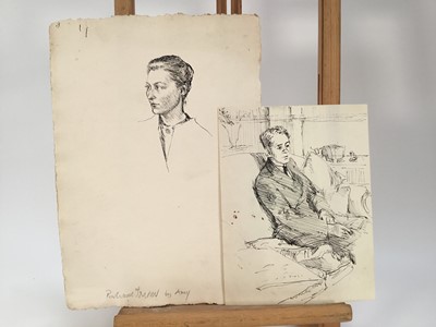 Lot 937 - *Amy Millar Watt (1900-1956) collection of works on paper, mostly portraits, also landscapes, unframed (28)