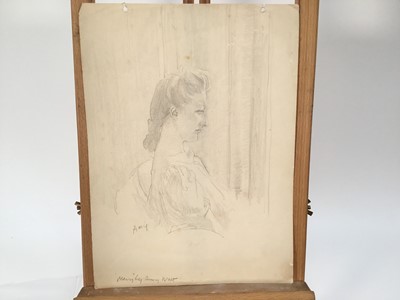 Lot 937 - *Amy Millar Watt (1900-1956) collection of works on paper, mostly portraits, also landscapes, unframed (28)